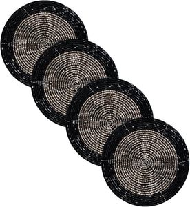 Best Theme Design Glass <b>Beads</b> Table <b>Coaster</b> Best for Parties and Other Functions Tableware Decorative Beast Design <b>Coaster</b> - Product Image 3