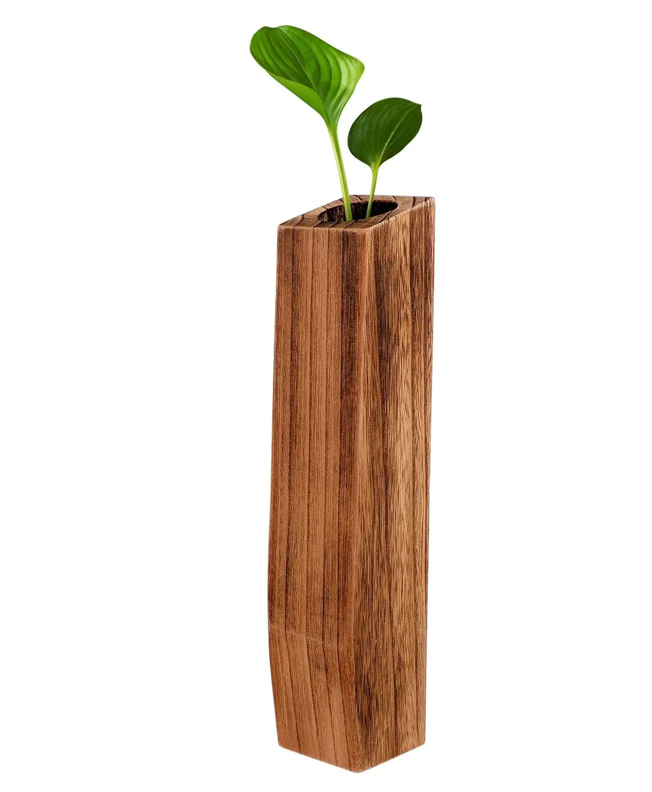 木製花瓶背の高いつぼみ花瓶木製花瓶漏れ防止手作り植木鉢装飾植木鉢整理ブーケ