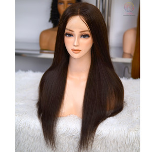 2024 meilleure vente droite naturelle vietnamienne cheveux bruts 180% densité pleine dentelle perruque transparente dentelle cheveux perruque droite - Product Image 5