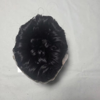 Taz Hair MGM Model Perruque Toupet pour Homme en Cheveux Humains Remy Indiens, Lace Front, Ondulation Water Wave, Souple, Systèmes de Prothèses Capillaires