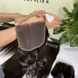 Venta al por mayor de cabello virgen, peluca de encaje Frontal HD suizo, transparente, recta - Product Image 6