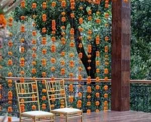 Floral Garland for Weddings Parties & Temples Trending Artificial Flower Arranging Wall Hanging Bandarwal Toran <b>Decor</b> - Product Image 1