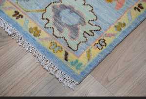 Alfombras modernas de lana hechas a mano de lujo, suaves anudadas a mano, abstractas, personalizables, tamaño 5x8 para el hogar, oficina, hoteles, alfombras de alta calidad - Product Image 4