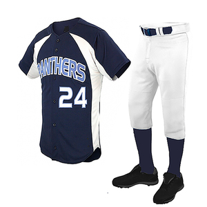 Custom Dye-Sublimación de impresión barato al por mayor OEM camisetas de béisbol más vendido uniforme de béisbol - Product Image 4