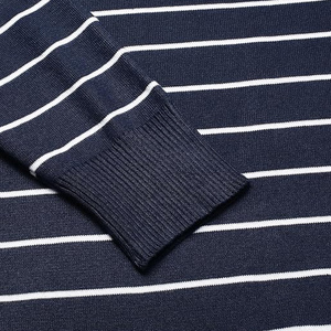 เสื้อสเวตเตอร์คอกลมสำหรับผู้ชายเสื้อสเวตเตอร์น้ำหนักเบาทรงสลิมฟิตเสื้อสวมหัวแบบถักสำหรับสวมใส่ลำลองหรือชุดออกงานตามสั่ง - Product Image 3