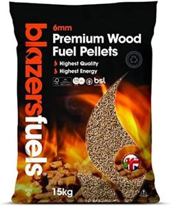 Briquettes de granulés de bois 30L - Biodégradables, sans poussière, inodores, non agglomérantes, combustible pour système de chauffage avec 100% de cendres, densité 50g - Product Image 2