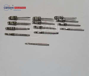 Kit de taladro Dental BUR corto certificado CE de acero inoxidable de alta calidad, accesorio alemán giratorio de irrigación externa de 1,2-5,5 MM - Product Image 3