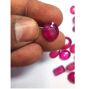 37PCs Bangkok Ruby Cut Piedra preciosa suelta 7-15mm Faceta ovalada 145cts Lot Natural Pink Iroc Sales US $116 - Product Image 2