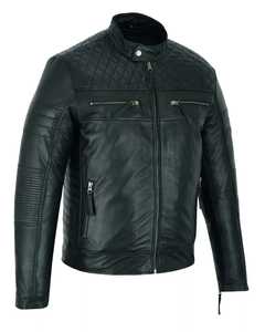 Canvas Softshell <b>Jacket</b> for Men Classic Biker <b>Racer</b> High Street Winter Breathable Eco-Friendly - Product Image 3