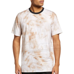 Camiseta personalizada de cuello redondo para hombre, Tie-Dye Camiseta de manga corta con estampado de alta calidad, venta al por mayor - Product Image 1