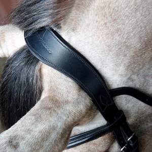 Stanford Anatomique Cheval Bride En Cuir Chêne Noir Nouveau Cob Marron avec Coutures Contrastées Western Equestrian Cavalry Bridle - Product Image 3