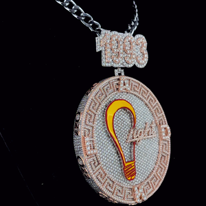 Plata de Ley 925 de la mejor calidad, chapado en oro de 10 quilates, certificado GIA VVS Moissanite, corte brillante, cierre de letra personalizado, Unisex cubano - Product Image 3