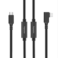 Kabel ekstensi aktif fotografi cerdas, kabel Tegher fotografi cerdas, kabel ekstensi aktif, USB 3.2 Gen 2, 32ft 10m, dengan penguat sinyal untuk sensor kamera Fujifilm