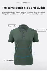 Camiseta Polo de manga corta de gran venta, camiseta Polo lisa en blanco de manga corta de Golf para hombre con logotipo personalizado de alta calidad para Unisex - Product Image 3