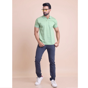 100% ผ้าฝ้ายพรีเมี่ยมสำหรับผู้ชาย, เสื้อยืดแขนสั้นคอโปโลมีสไตล์และความสบายสูงสุดพร้อมความยืดหยุ่นสำหรับสวมใส่สบาย - Product Image 1