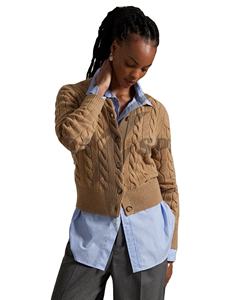 เสื้อสเวตเตอร์แฟชั่นลำลองสำหรับผู้หญิง คุณภาพสูงพิเศษ สำหรับฤดูหนาว ติดกระดุมด้านหน้า คอเสื้อปรับแต่งได้ ผลิตจากขนสัตว์ 100% ป้องกันการเป็นขุย แห้งเร็ว ขายส่ง - Product Image 1