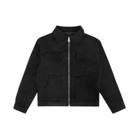 Chaqueta Bomber Vintage para Hombre, Primavera, Bordada y Repujada, Transpirable, Forro Fino de Franela, Lona de Algodón, Mangas Largas