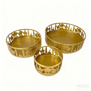 Pafu plus beau plateau <span class=keywords><strong>de</strong></span> boîte à bonbons <span class=keywords><strong>de</strong></span> style <span class=keywords><strong>château</strong></span> en fer forgé arabe musulman pour décorations <span class=keywords><strong>de</strong></span> vacances accessoires pour ornement <span class=keywords><strong>de</strong></span> table - Product Image 6