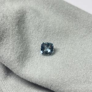 Aigue-marine naturelle, forme coussin, taille facettée, taille Santa Maria, pierre précieuse en vrac, bleu, 7 mm, 1,30 carats - Product Image 3
