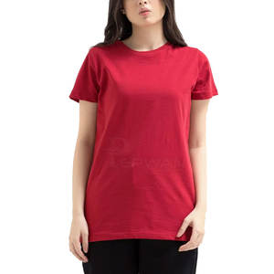 T-shirt à manches courtes 100% coton de haute qualité pour femmes prix de gros meilleure qualité t-shirts pour femmes avec logo - Product Image 1