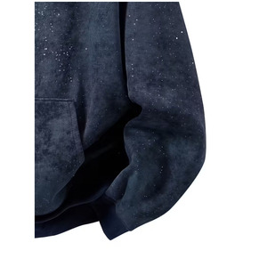 เสื้อฮู้ดดี้ผู้ชายทรงสลิมฟิต ผ้าฝ้ายฟลีซสีกรมท่าเข้ม รุ่น Heavyweight ปี 2025/2026 สำหรับฤดูใบไม้ร่วง สวมใส่สบายๆ ทำกิจกรรมกลางแจ้ง - Product Image 3