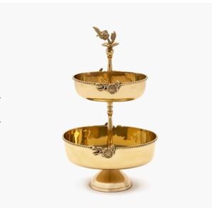 ที่ตั้งเค้กอลูมิเนียมหรูหราพร้อมดีไซน์ดอกซากุระที่เป็นมิตรต่อสิ่งแวดล้อมอุปกรณ์ตกแต่งขนมหวานสำหรับห้องครัวในบ้าน - Product Image 2