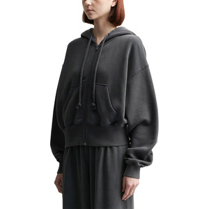 2025 nouveau hiver mode imprimé sweat pour femmes à manches longues pull solide Streetwear poche haute qualité 100% coton - Product Image 2