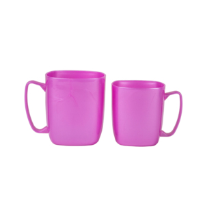 Unbreakable Impact-Resistant <b>Plastic</b> <b>Drinking</b> <b>Cup</b> 460ml Square Mug Ergonomic Handle Canteen Food Stall Promotional Gift - Product Image 2