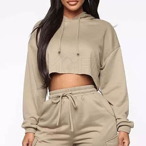 Sweats à capuche respirants anti-rides pour femmes OEM disponibles à la mode pour femmes au Pakistan - Product Image 4