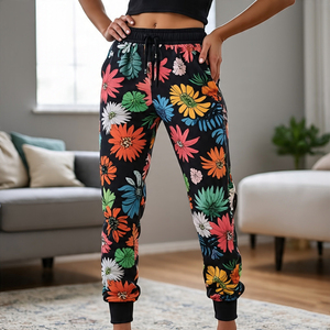 Mujeres 450GSM EE. UU. Impreso Pantalones de chándal Casual Fitness Ejercicio Mujer Pantalón Pijama Gráfico Digital Impreso Pantalones de chándal Damas - Product Image 4