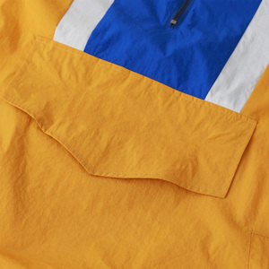 Anorak rétro personnalisé pour hommes et femmes veste coupe-vent vintage Streetwear léger en nylon imperméable fermeture à glissière grande taille - Product Image 4