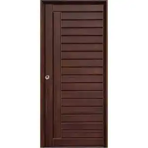 Oak Veneer Solid Core Shaker Prehung Interior French Doors Wood Panel Internal Doors