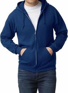 Sweat à capuche zippé en molleton de coton parfait pour les saisons froides Sweat à capuche zippé confortable de tous les jours pour la mode décontractée - Product Image 4