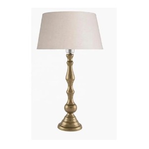Mesas Decoración Lámparas de metal Fabricante al por mayor Diseño moderno Dormitorio Lámparas de mesita de noche con pantalla - Product Image 1
