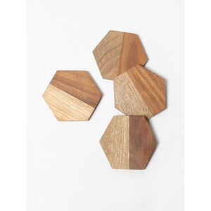 Premium Acacia Wood Round Drink Coasters Cup <b>Mats</b> Hot Selling Home <b>Dinner</b> <b>Table</b> Decorative Wooden Coasters In Affordable Price - Product Image 4