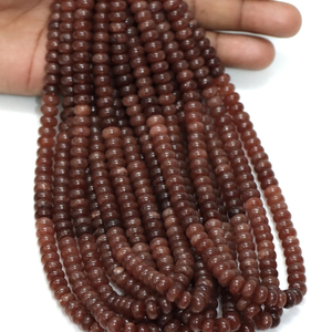 Cuentas Redondas de Cuarzo Chocolate Oscuro: Piedra Preciosa Lisa AAA, 8-9 mm - Product Image 3