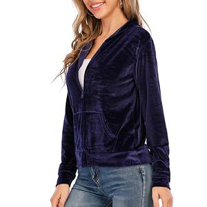 ชุดสตรีทแวร์มุสลิม2ชิ้นสำหรับผู้หญิงเสื้อสเวตเตอร์ระบายอากาศได้ดีเสื้อแจ็คเก็ตผ้ากำมะหยี่มีฮู้ดสำหรับฤดูใบไม้ร่วงฤดูหนาว - Product Image 2