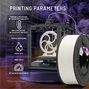 Filamento de Impresión 3D WINKLE ABS de 1.75mm y 1kg, Alta Resistencia y Resistente al Calor, Piezas Funcionales para Impresoras 3D, 3 Colores, 230-260C - Product Image 6