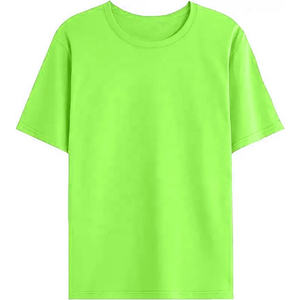 Camiseta de Manga Corta para Hombre, Cuello Redondo, Color Rosa, Corte Regular, Estilo Casual, 100% Algodón Jersey - Product Image 5
