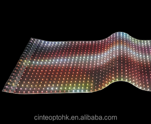 Indoor Transparent Flexible LED Display <b>Screens</b> Wall Glass <b>Window</b> Advertising Transparent Film LED Video <b>Mesh</b> LED Display - Product Image 4