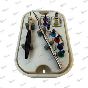 Ensemble d'instruments chirurgicaux dentaires autoclavables de qualité supérieure, implants universels, kit d'expansion osseuse pour implants, ciseau, dans une boîte en plastique - Product Image 3