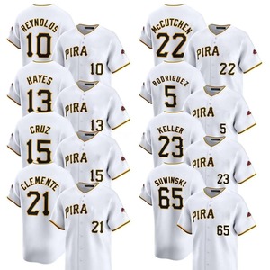 Camiseta de Béisbol Personalizada Edición Limitada Pittsburgh 2025, Logos Impresos por Transferencia de Calor, Transpirable, Antibacteriana, de Secado Rápido, Manga Corta - Product Image 1