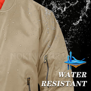 Chaqueta Bomber de Alta Calidad, Superventas, Color Sólido, Chaqueta Bomber para Hombre con Cremallera Completa - Product Image 4