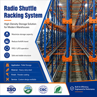 Système de rayonnage intelligent pour entrepôt, solution d'automatisation de stockage de palettes haute densité pour la logistique frigorifique