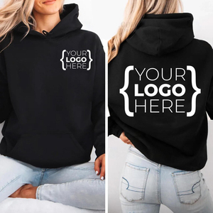 Sudadera sencilla de algodón con logotipo personalizado, cálida, transpirable, de calidad y estructura resistente, ideal para el ejercicio diario. - Product Image 2