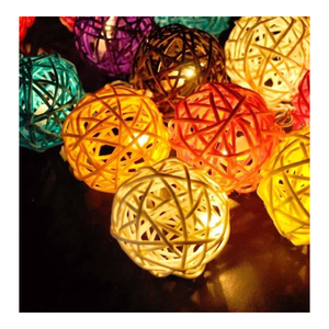 Top Vente en gros au Vietnam Fournir une décoration de Noël en rotin-Cloche en rotin, homme en rotin, anneau en rotin, arbre avec type coloré - Product Image 3