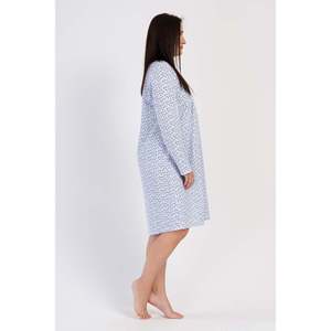 KADIN PATLI UZUN KOL IKI IPLIK XXL GECELIK - AZUL - AZUL - Product Image 3