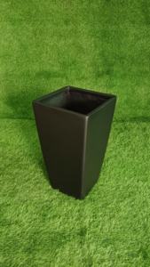 Maceta de fibra de vidrio redonda FRP minimalista elegante con acabado tallado a mano ligero para pantallas de plantas de hogar y jardín - Product Image 4