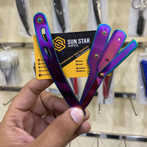 High Quality Wooden and Stainless Steel Material Straight Edge <b>Razor</b> - Product Image 4