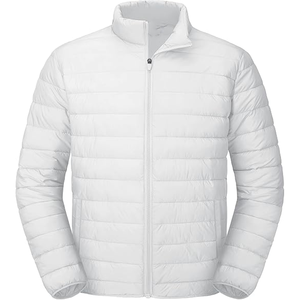 Chaqueta acolchada de invierno personalizable para hombre con capucha, abrigo de invierno con diseño de fabricante OEM, chaqueta de exterior con patrón sólido - Product Image 6